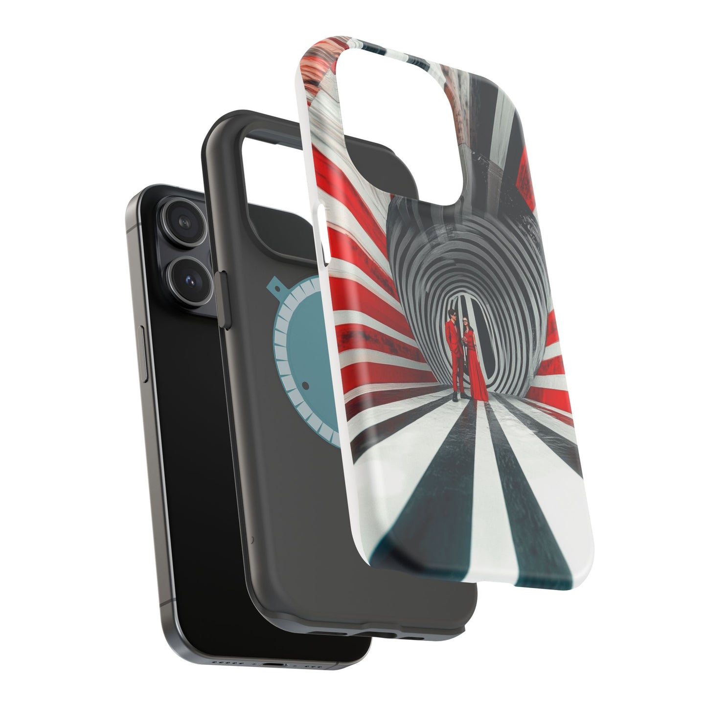 Cosmic Vortex" Luxury Magnetic Wireless Charging iPhone Case by Moxie Jay