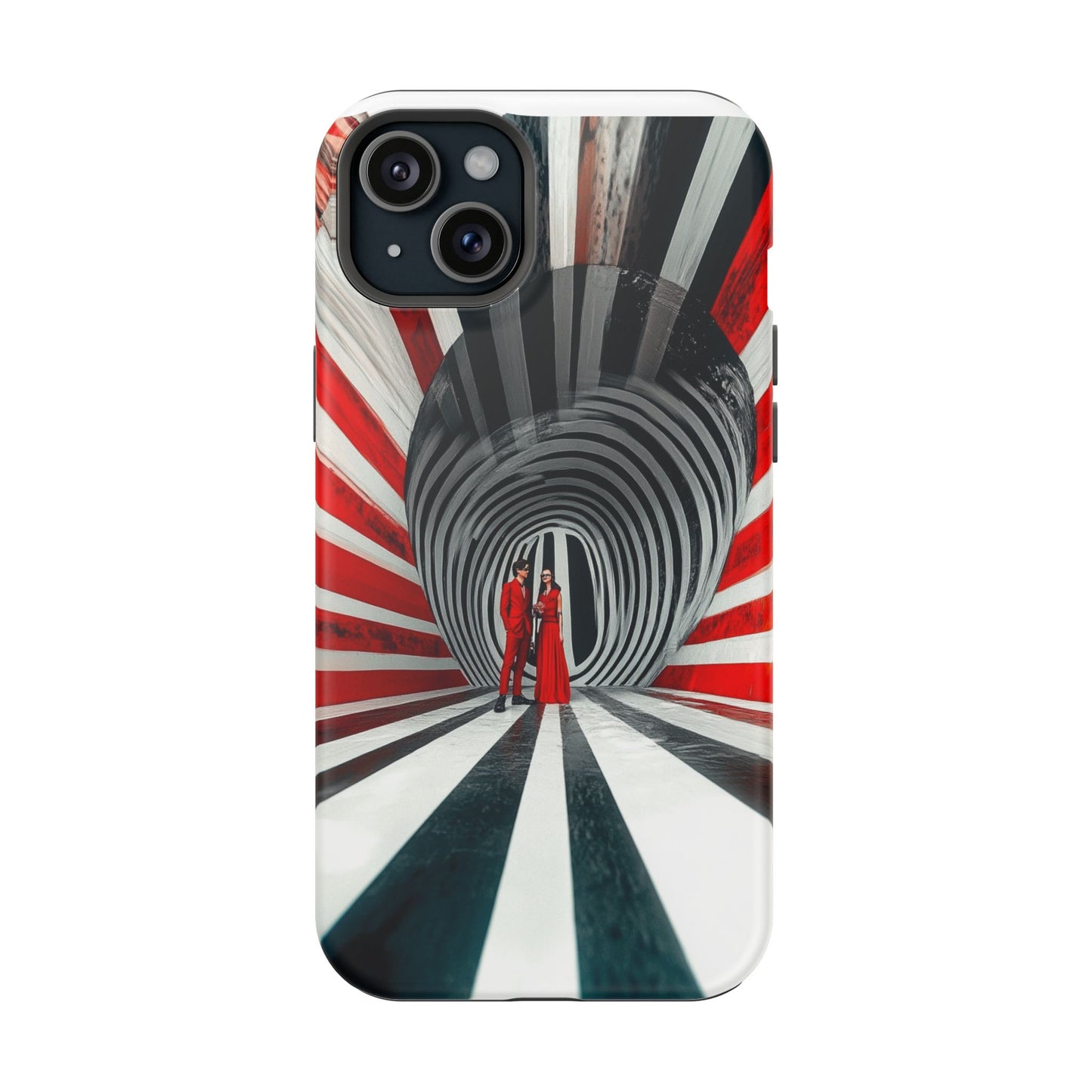 Cosmic Vortex" Luxury Magnetic Wireless Charging iPhone Case by Moxie Jay
