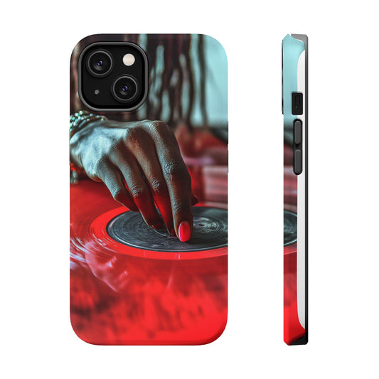 Luxurious MagSafe® Compatible iPhone Case - "Vinyl Groove" by Moxie-Jay