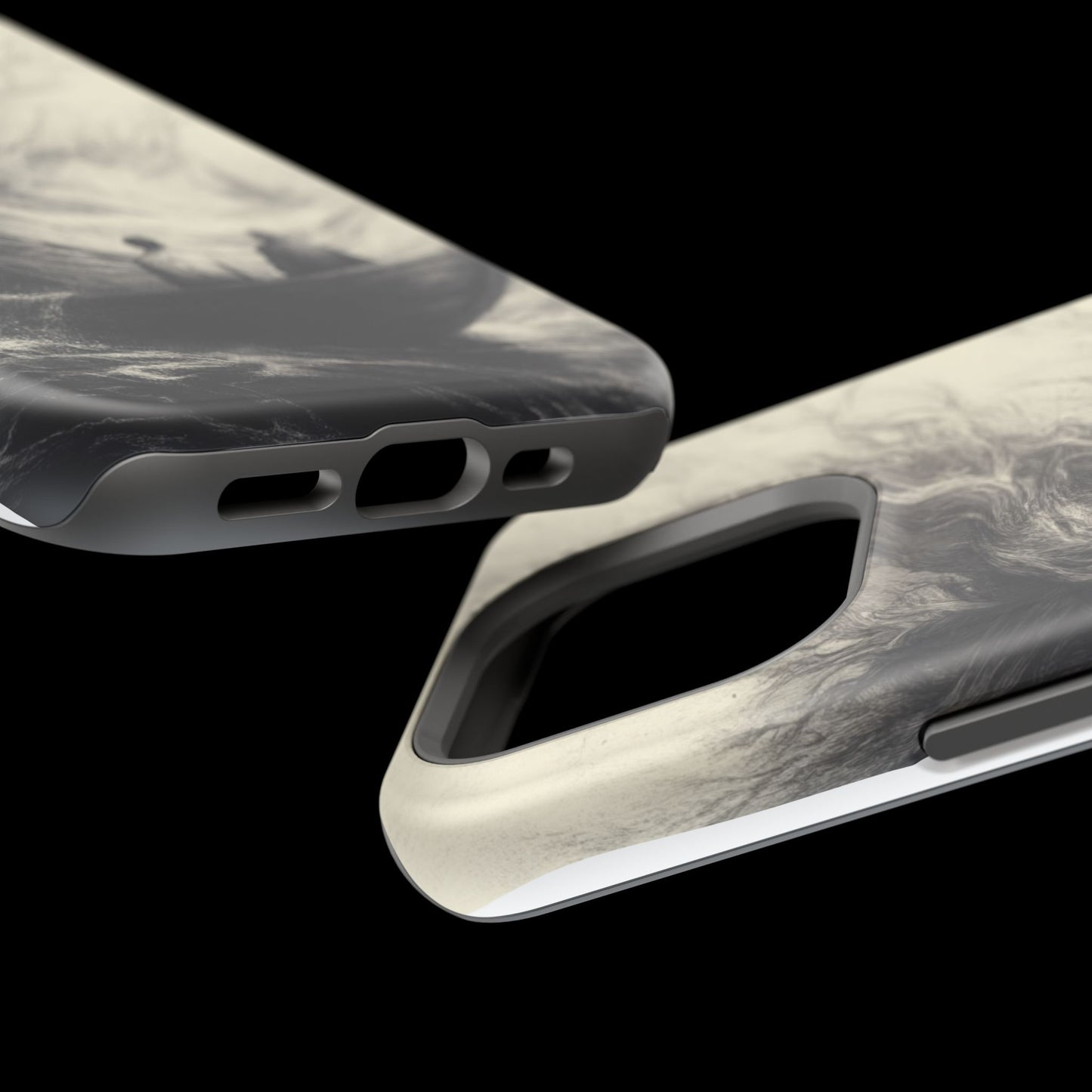 Magnetic Phone Case - Men in Boat Drawing by Moxie-Jay