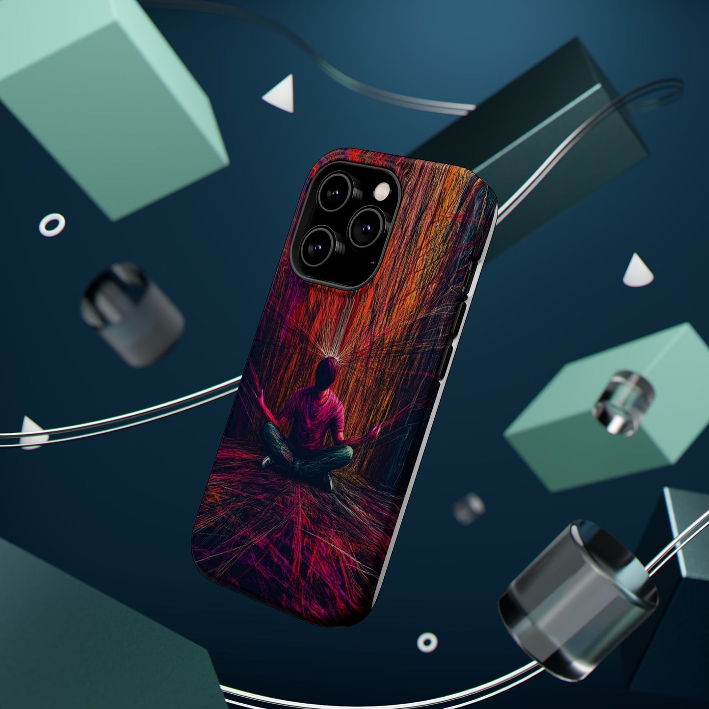 Luxurious Magnetic Wireless Charging Tough iPhone Case - "Transcendence" by Moxie-Jay