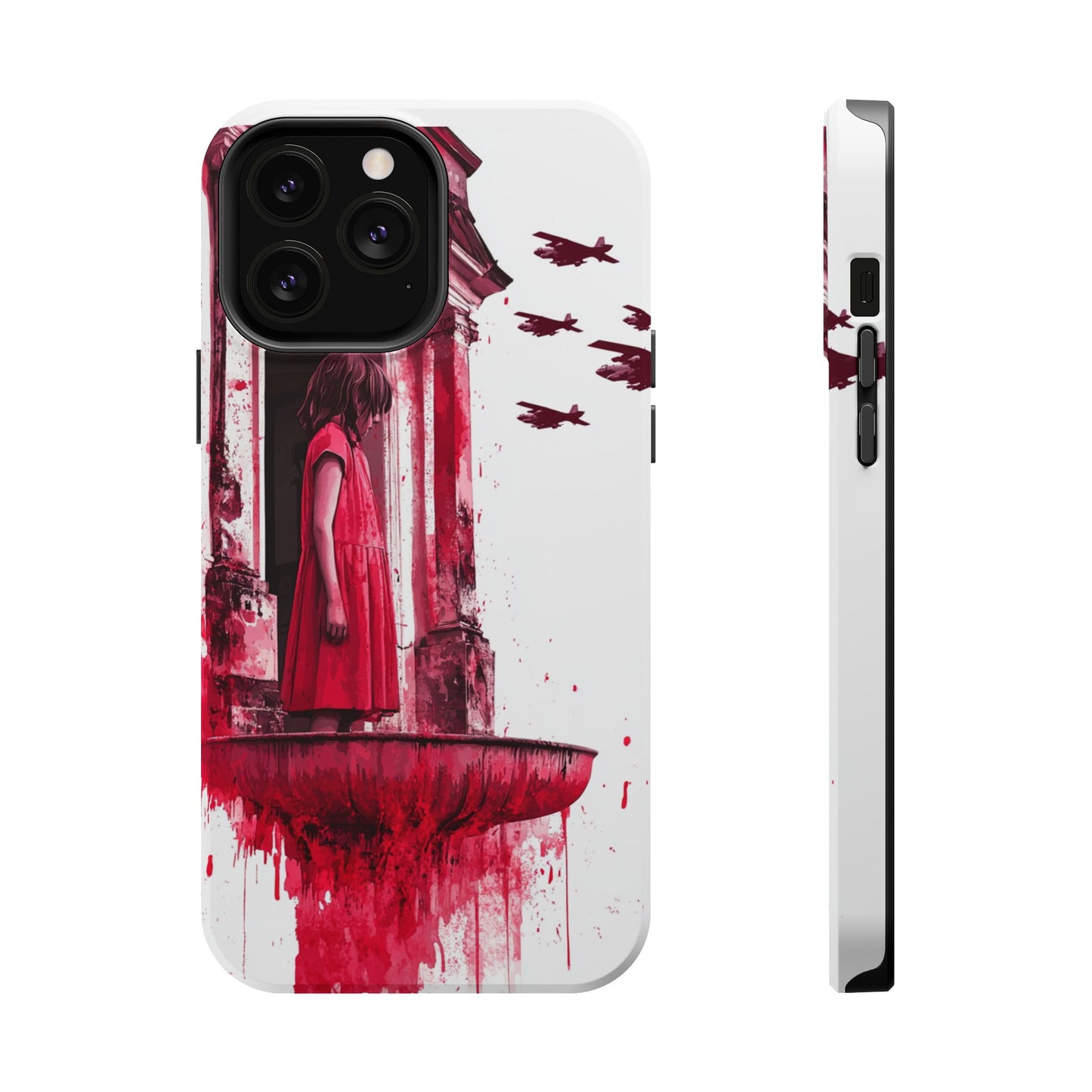 Luxurious MagSafe® Compatible iPhone Case - "Resilience in Ruins" by Moxie-Jay