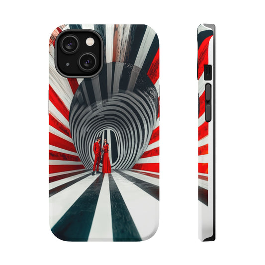 Cosmic Vortex" Luxury Magnetic Wireless Charging iPhone Case by Moxie Jay