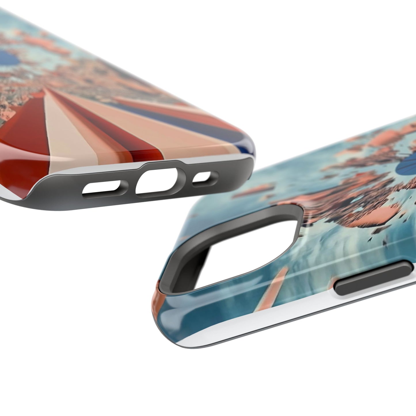 Phone Case with 'World at 10000 MPH' Art by Moxie Jay
