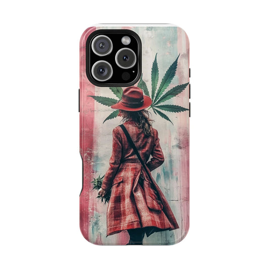 Bohemian Magnetic Tough Case - Stylish Cannabis Art for Phone Protection