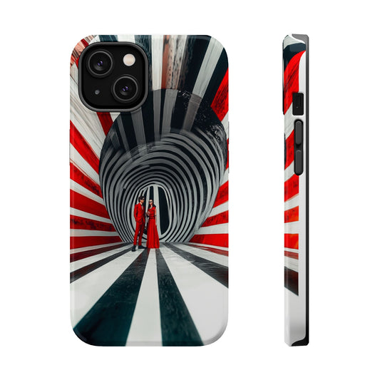 Cosmic Vortex" Luxury Magnetic Wireless Charging iPhone Case by Moxie Jay