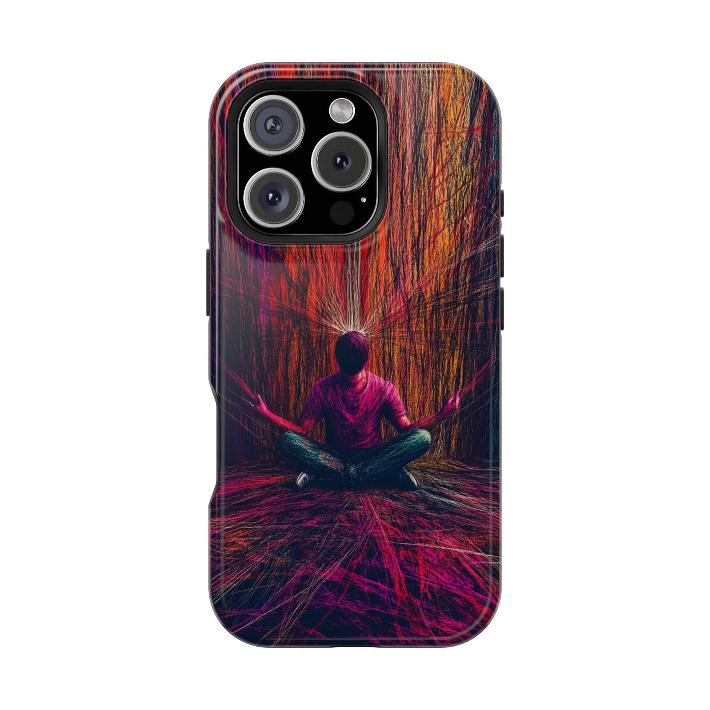 Luxurious Magnetic Wireless Charging Tough iPhone Case - "Transcendence" by Moxie-Jay
