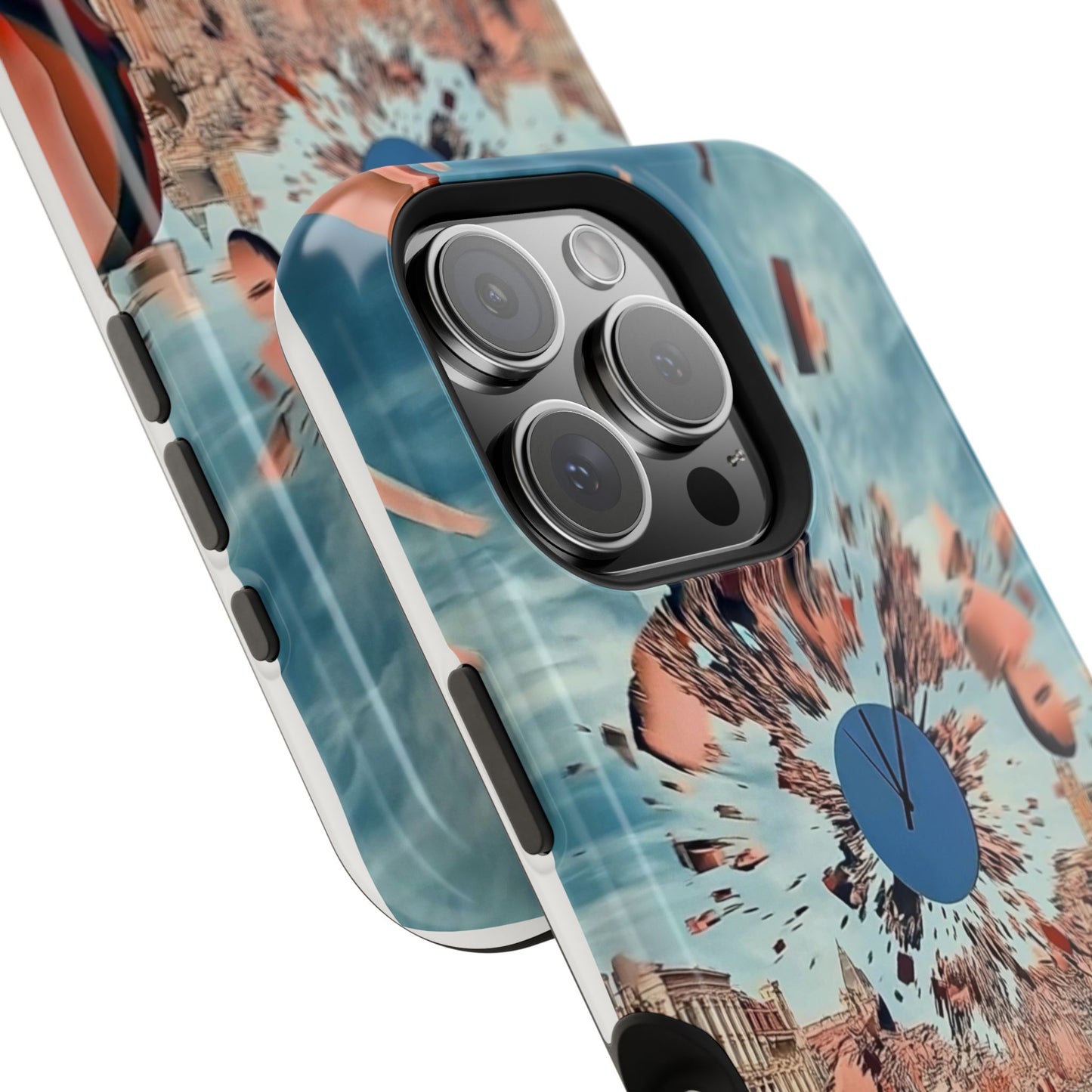 Phone Case with 'World at 10000 MPH' Art by Moxie Jay
