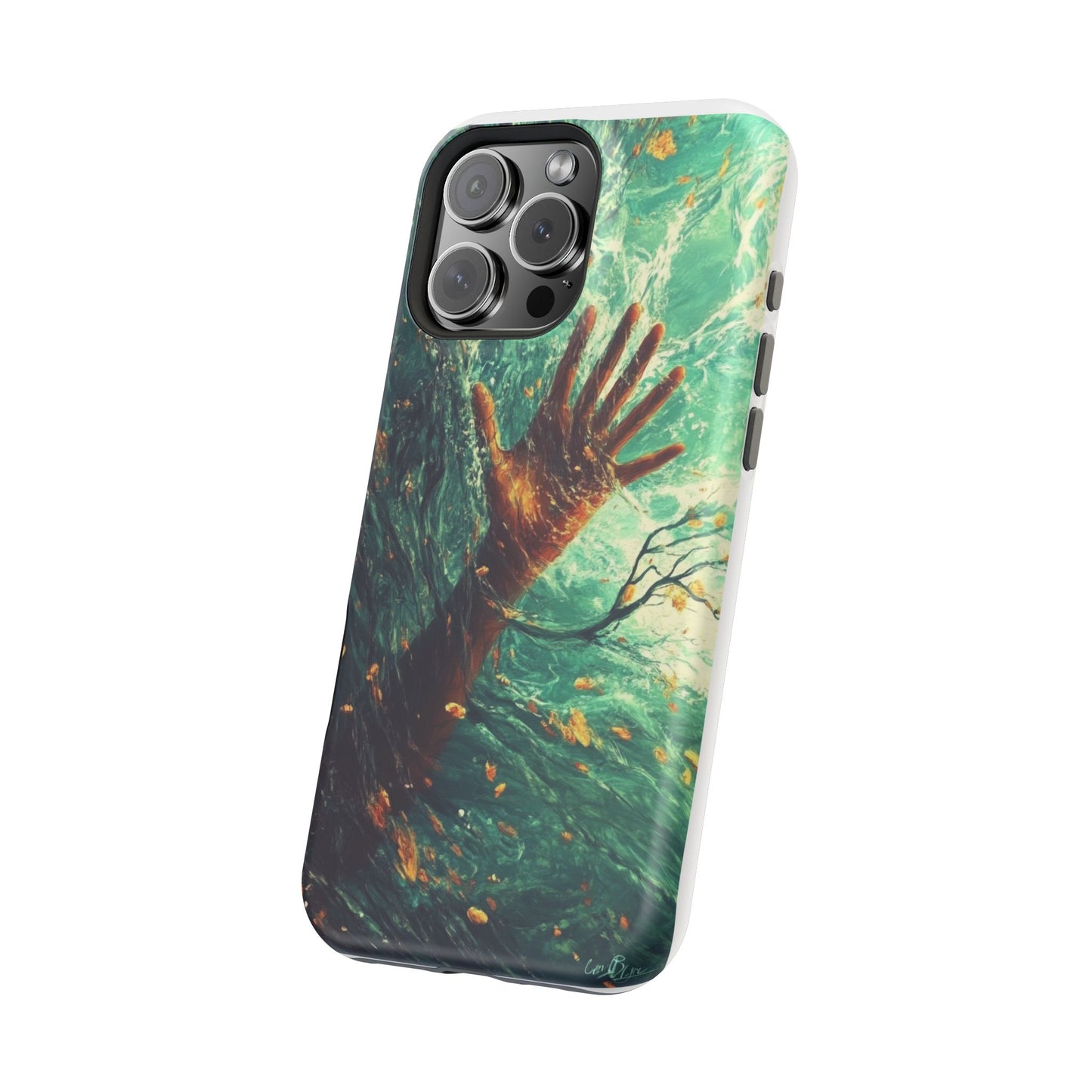 Magnetic Phone Protector Case - Ocean Surfer Design