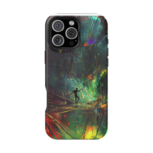 Phone Case with Abstract Art by moxie-jay
