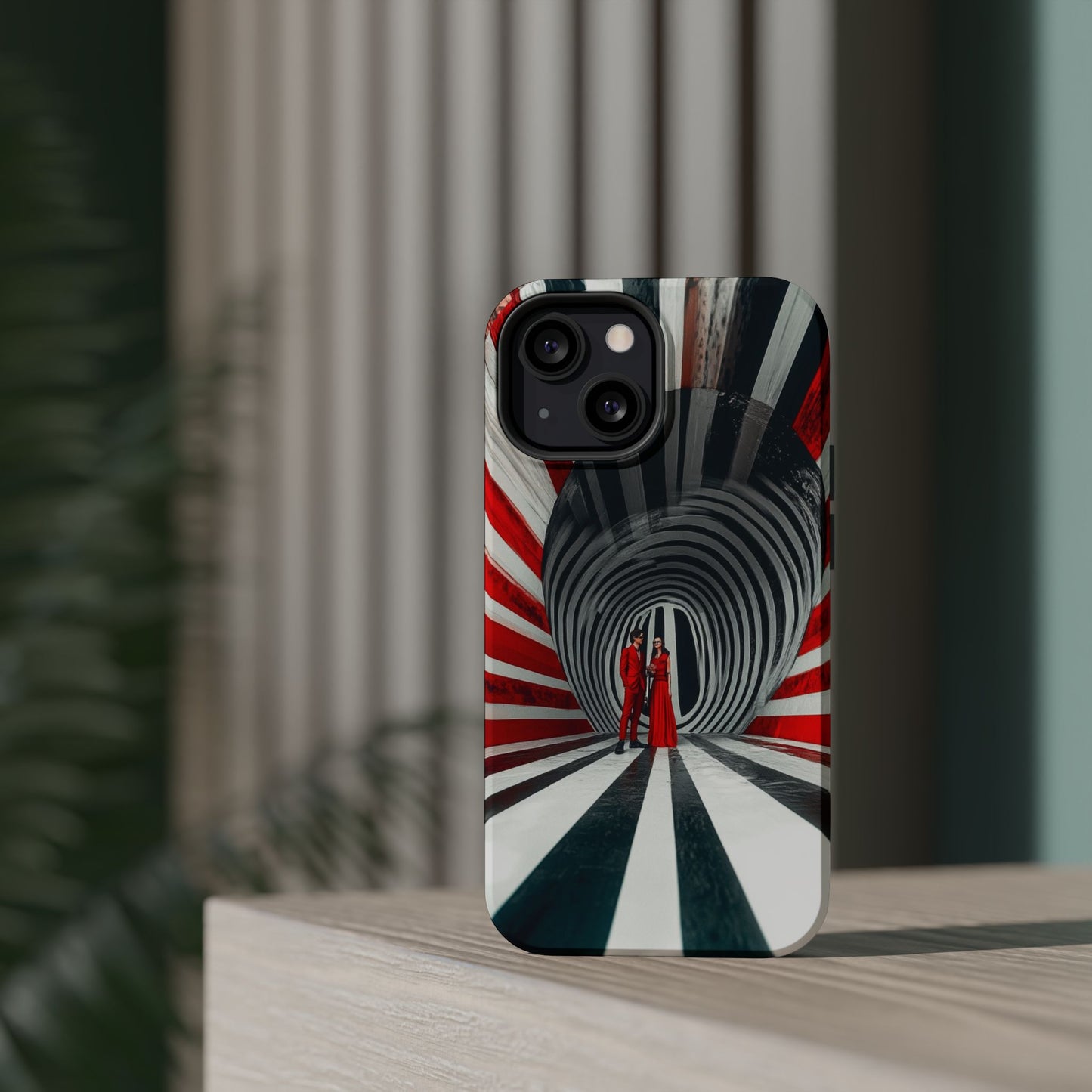 Cosmic Vortex" Luxury Magnetic Wireless Charging iPhone Case by Moxie Jay