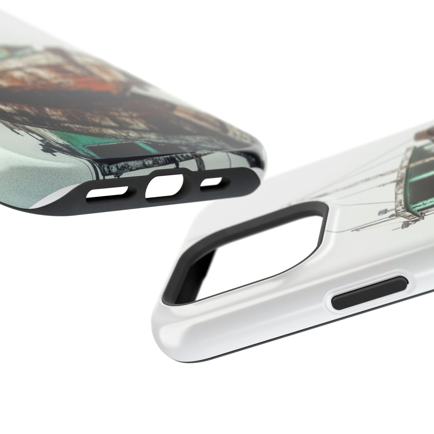 Rustic Boat Magnetic Tough Case - Durable Phone Cover for Nature Lovers