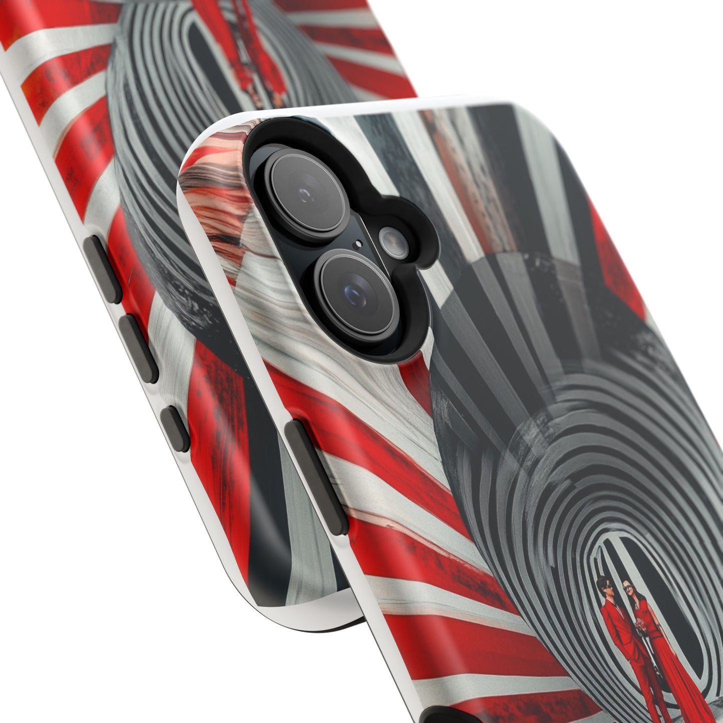 Cosmic Vortex" Luxury Magnetic Wireless Charging iPhone Case by Moxie Jay