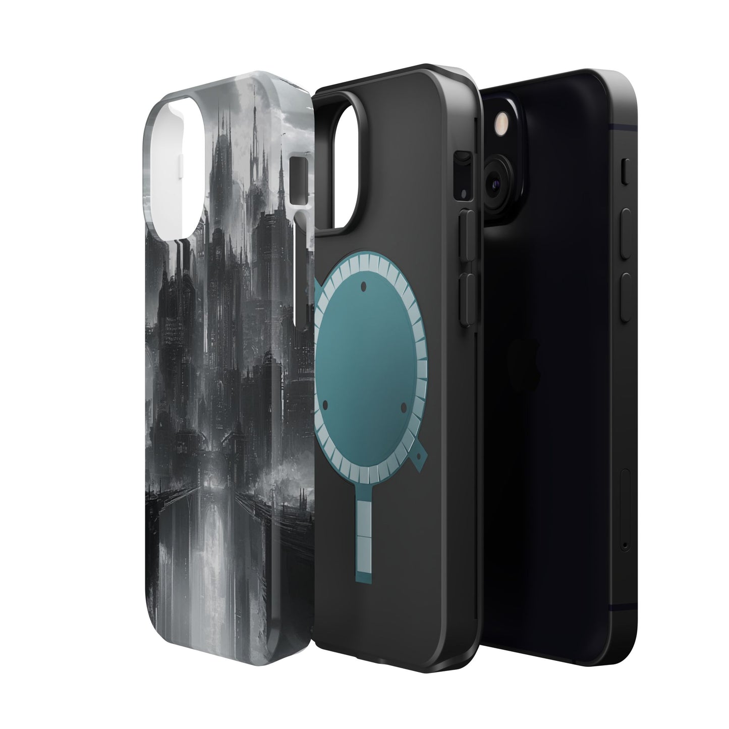 iPhone Magnetic Tough Case - Futuristic Gotham Design by Moxie Jay