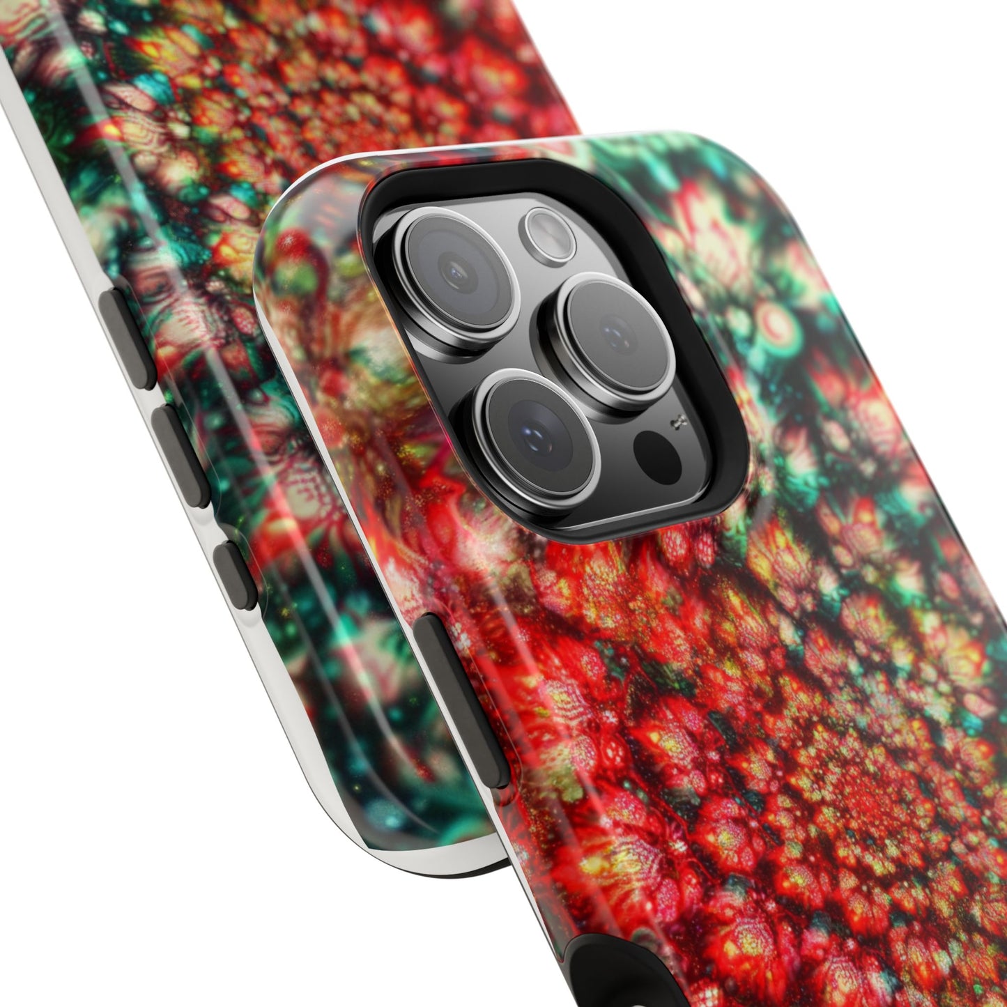 Luxurious Magnetic Wireless Charging Tough iPhone Case - "Psychedelic Dreams" by Moxie-Jay