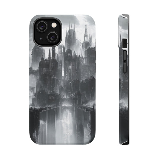 iPhone Magnetic Tough Case - Futuristic Gotham Design by Moxie Jay