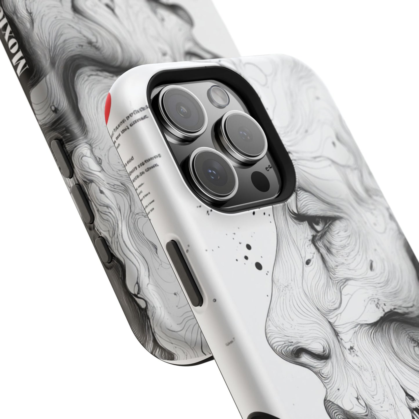 Artistic Magnetic Tough Case - Abstract Face Design for Aesthetic Appeal