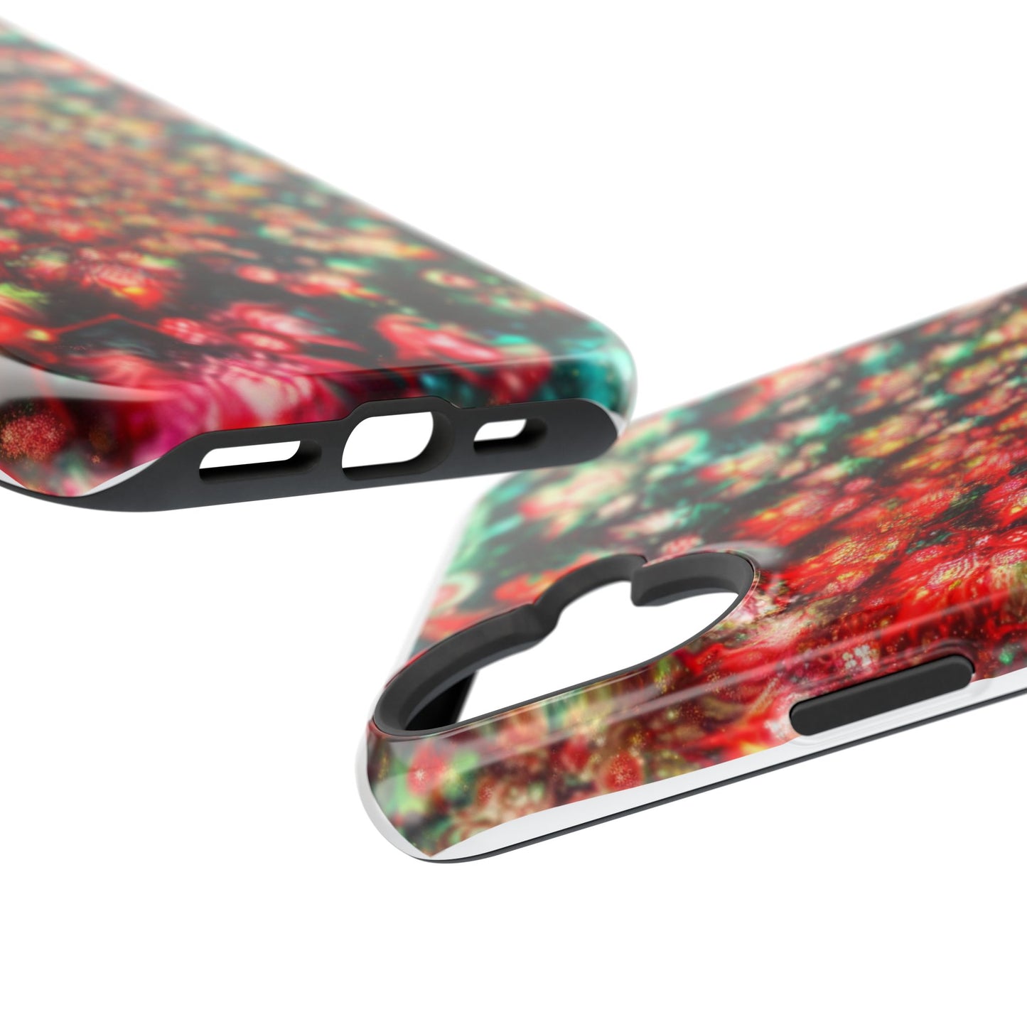 Luxurious Magnetic Wireless Charging Tough iPhone Case - "Psychedelic Dreams" by Moxie-Jay