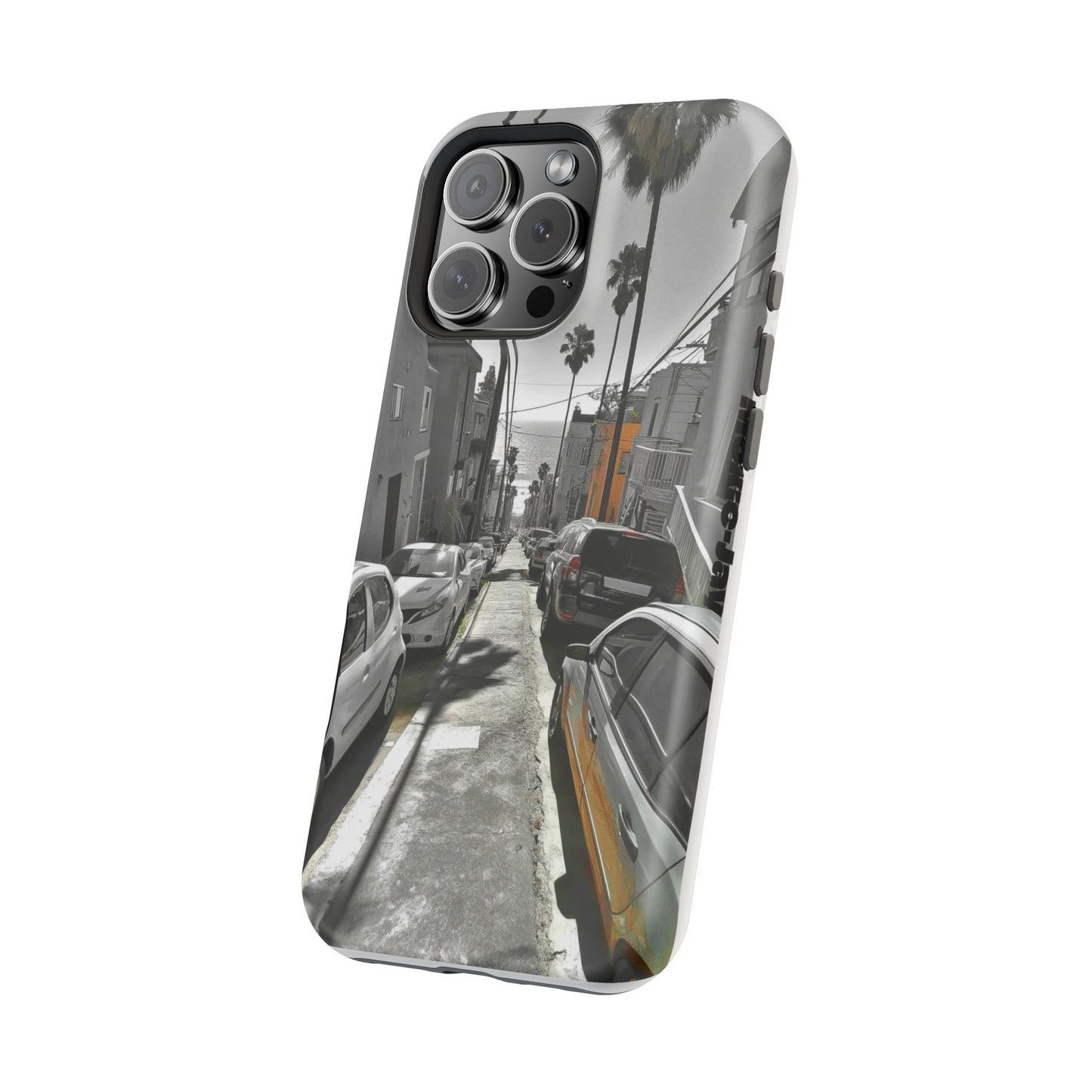 "Ocean Avenue" Luxury Magnetic Wireless Charging iPhone Case by Moxie Jay
