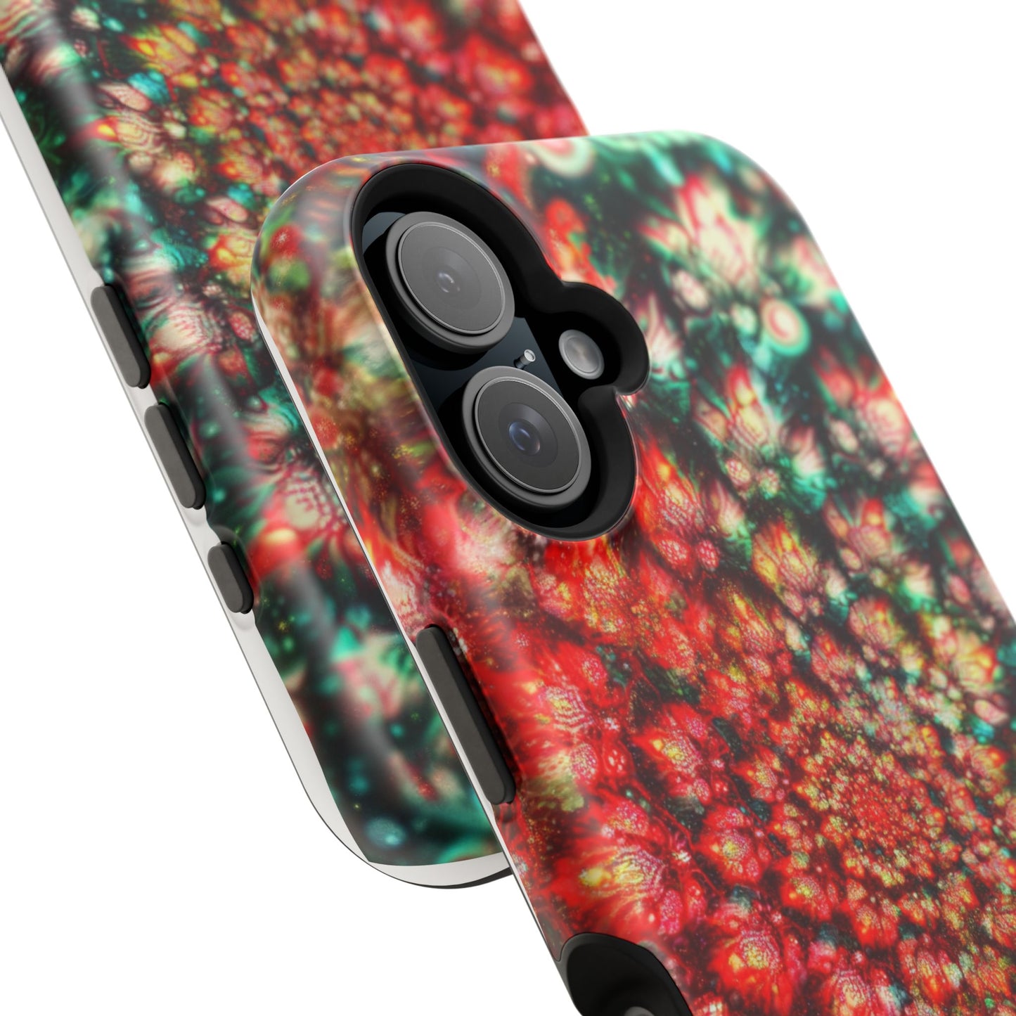 Luxurious Magnetic Wireless Charging Tough iPhone Case - "Psychedelic Dreams" by Moxie-Jay