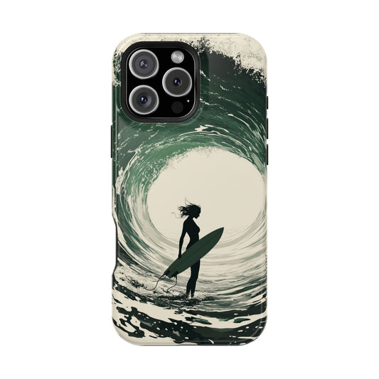 iPhone Case Surf Girl Wave Art