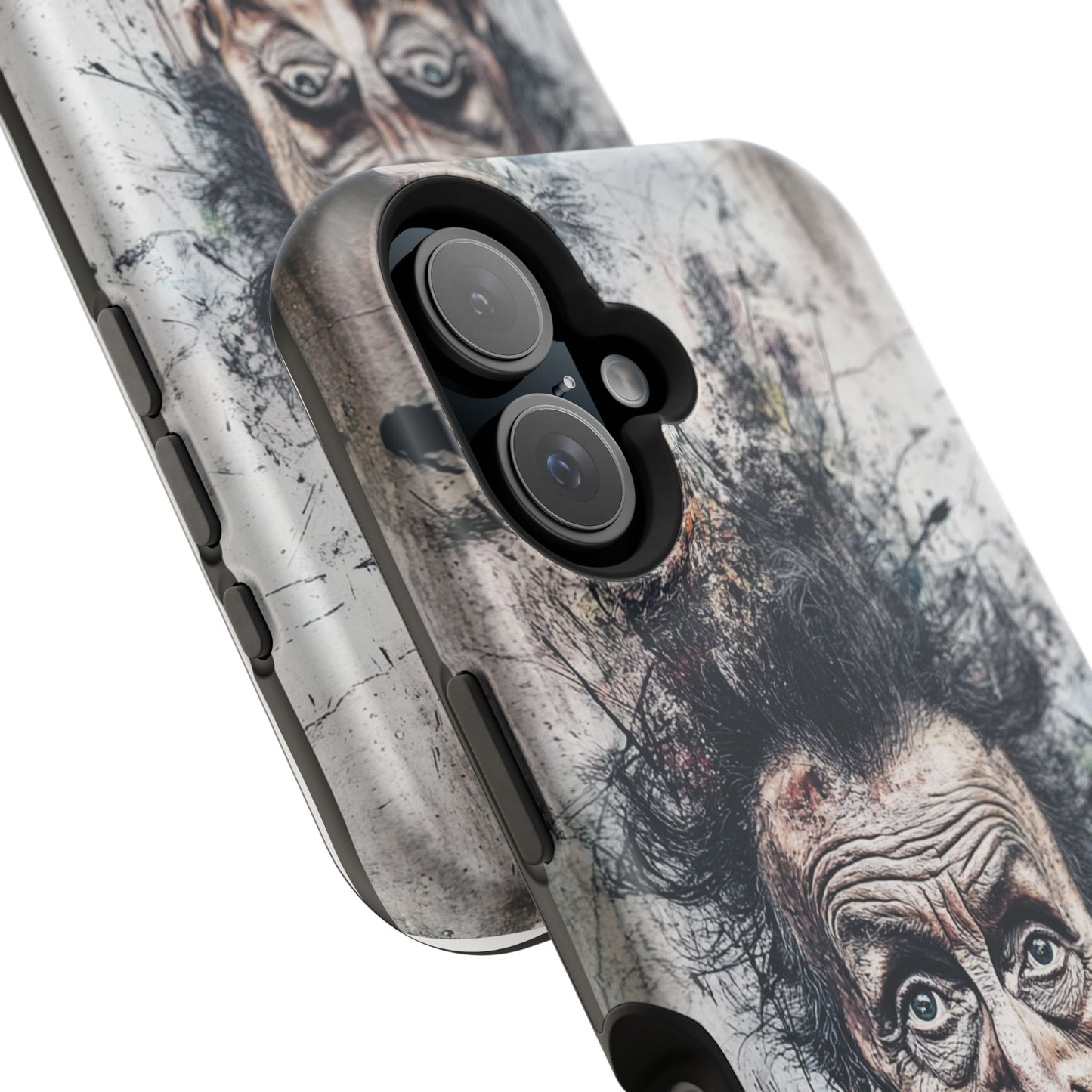 Luxurious Magnetic Wireless Charging Tough iPhone Case - "Demonic Dali" by Moxie-Jay