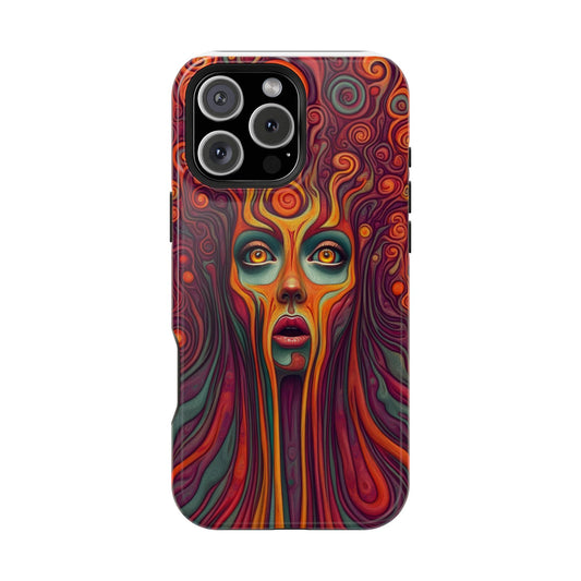 Luxurious MagSafe® Compatible iPhone Case - "Cosmic Meltdown" by Moxie-Jay