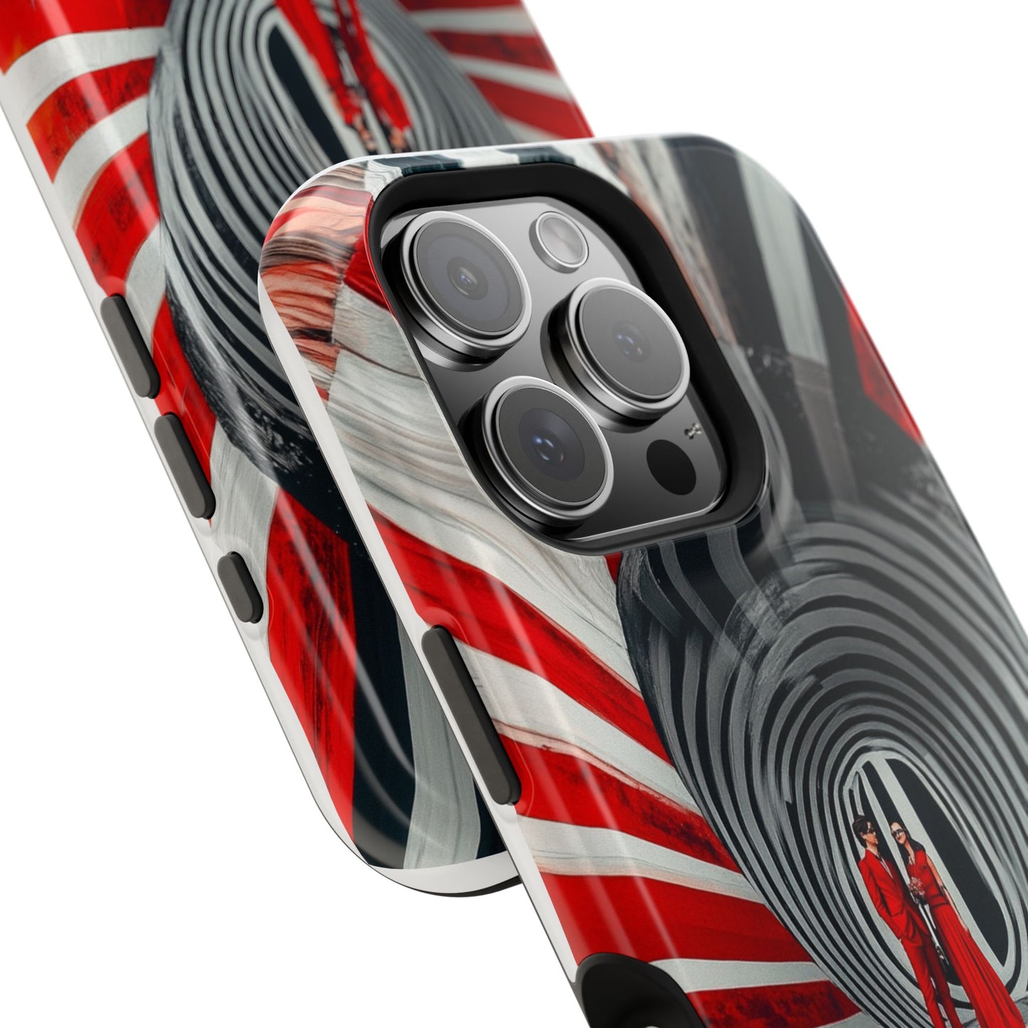 Cosmic Vortex" Luxury Magnetic Wireless Charging iPhone Case by Moxie Jay