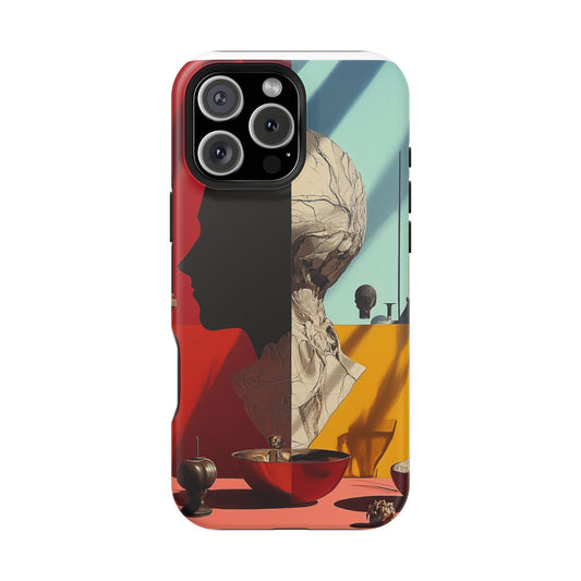Luxurious MagSafe® Compatible iPhone Case - "Vintage Silhouette" by Moxie-Jay