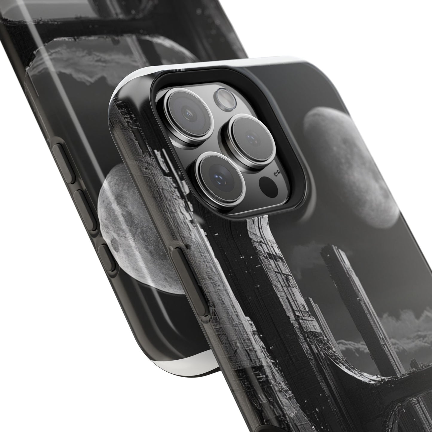 Futuristic Moonscape MagSafe® iPhone Case - Moxie-Jay Art Edition