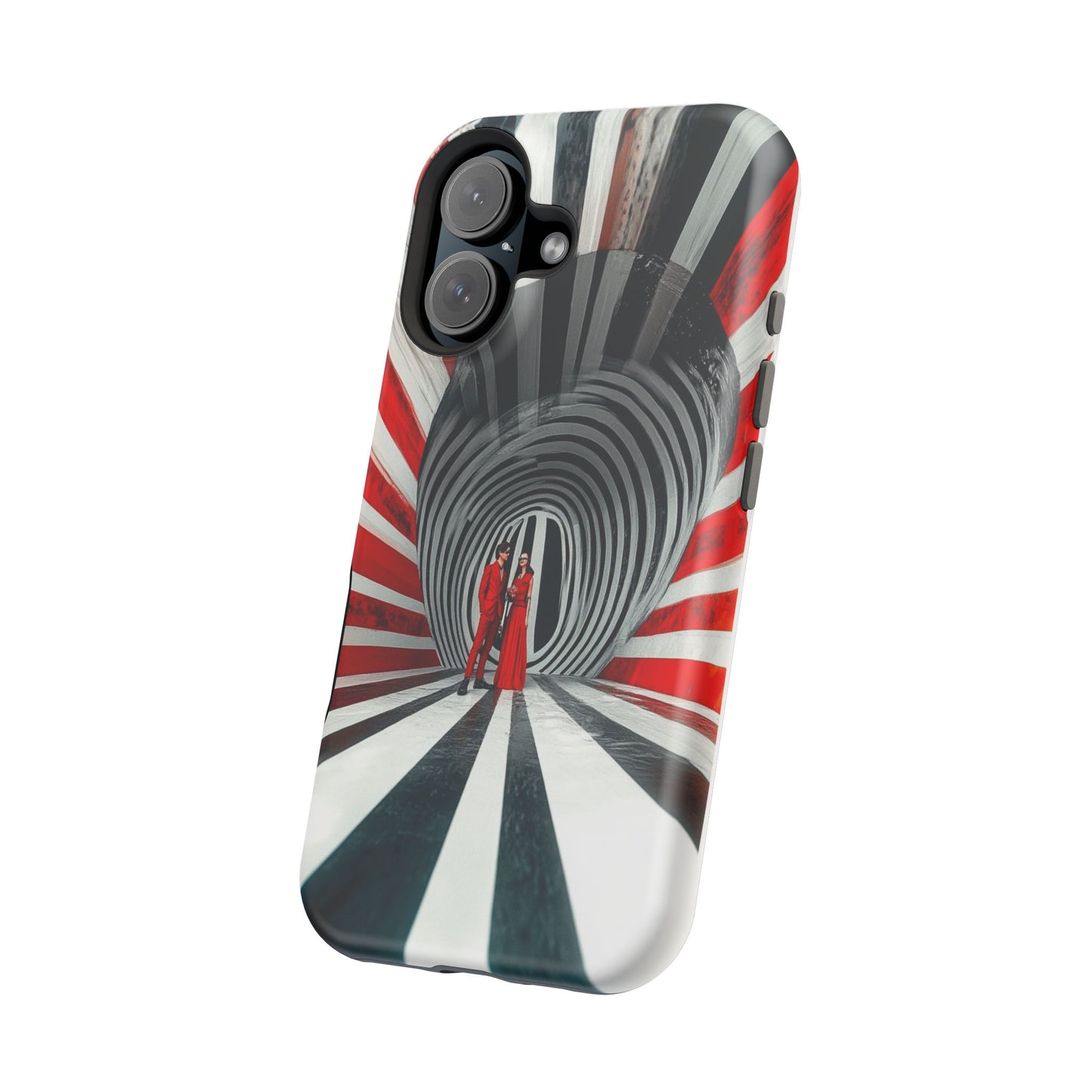 Cosmic Vortex" Luxury Magnetic Wireless Charging iPhone Case by Moxie Jay