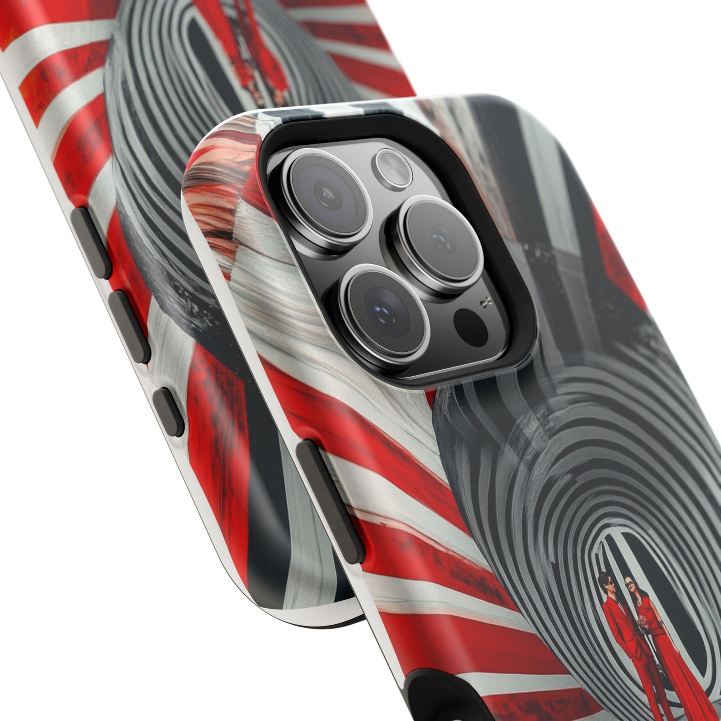 Cosmic Vortex" Luxury Magnetic Wireless Charging iPhone Case by Moxie Jay