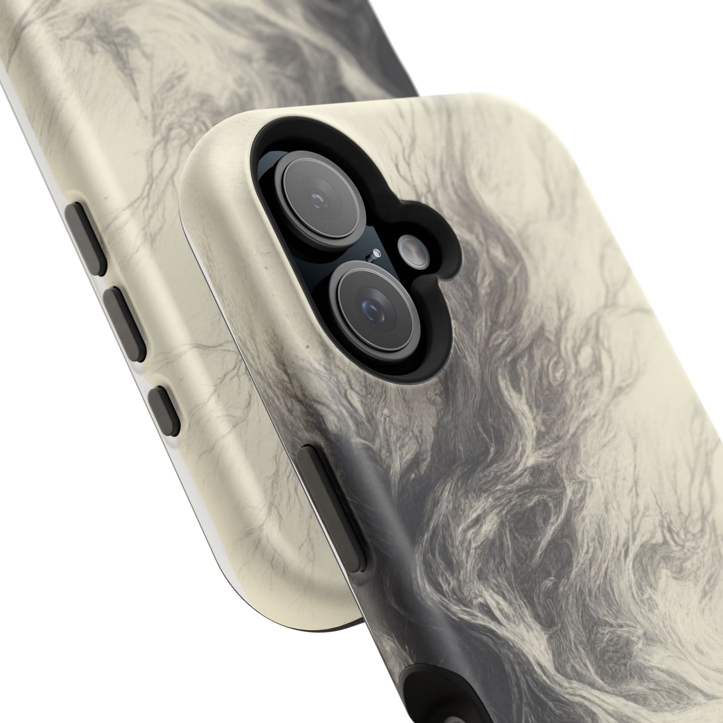 Magnetic Phone Case - Men in Boat Drawing by Moxie-Jay