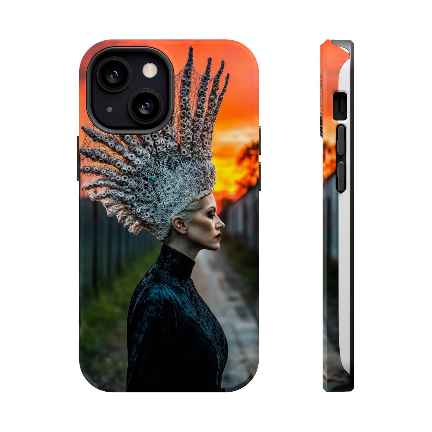 Sunset Goddess" Magnetic Wireless Charging iPhone Case by Moxie Jay