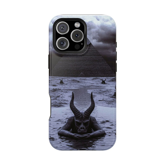 Luxurious MagSafe® Compatible iPhone Case - "Aquatic Nightmare" by Moxie-Jay