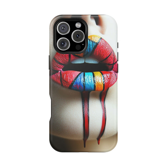 Phone Cases - Vibrant Lip Art Stylish Phone Protection by Moxie-Jay